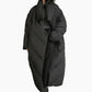 [EAM] Loose Fit Black Long Down Jacket New Stand Collar Long Sleeve Warm Women Parkas Fashion Tide Autumn Winter 2024 1DD1640 LAZERorange