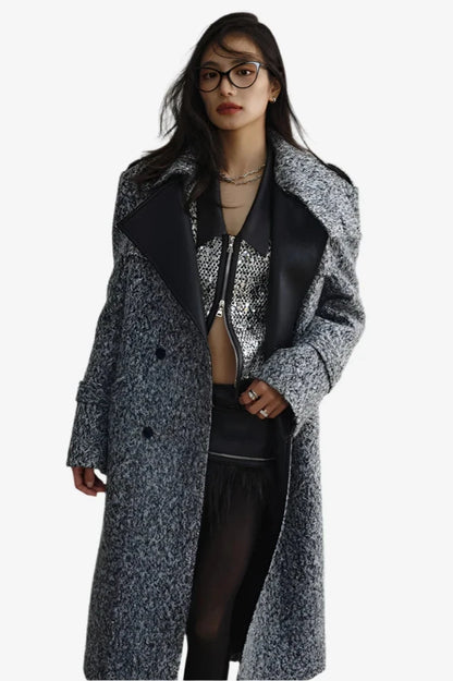 Silver Eclipse Woolen Coat