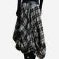 Nomad Plaid Drawstring Skirt LAZERorange