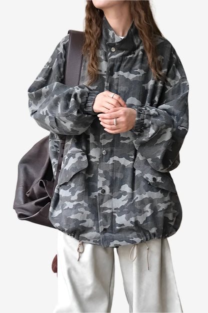 Wasteland Camo Stand Collar Jacket