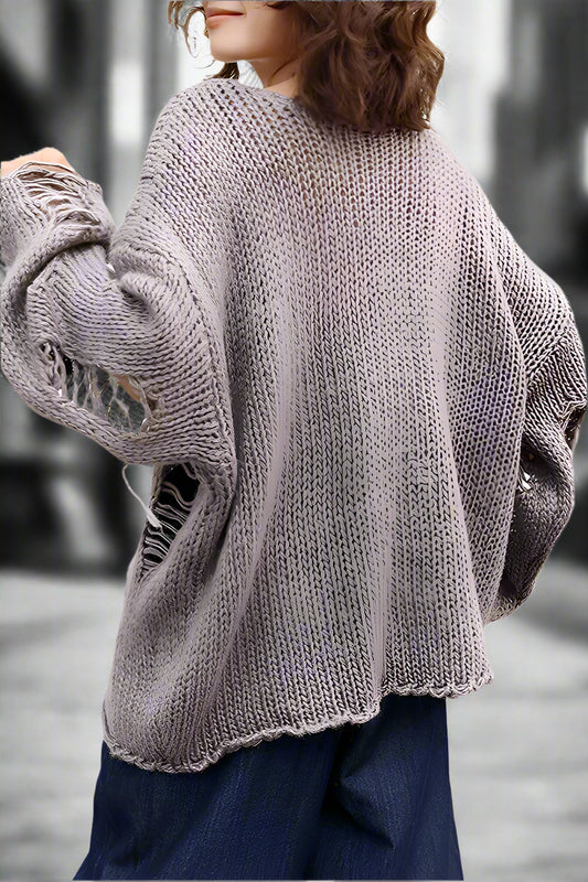 Grunge Knit Distressed Sweater