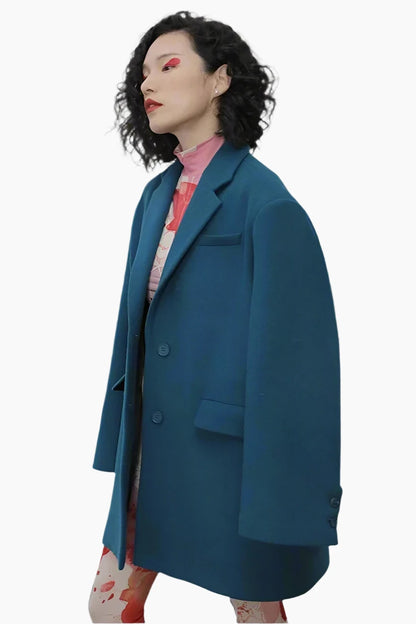 Azure Oversized Winter Coat