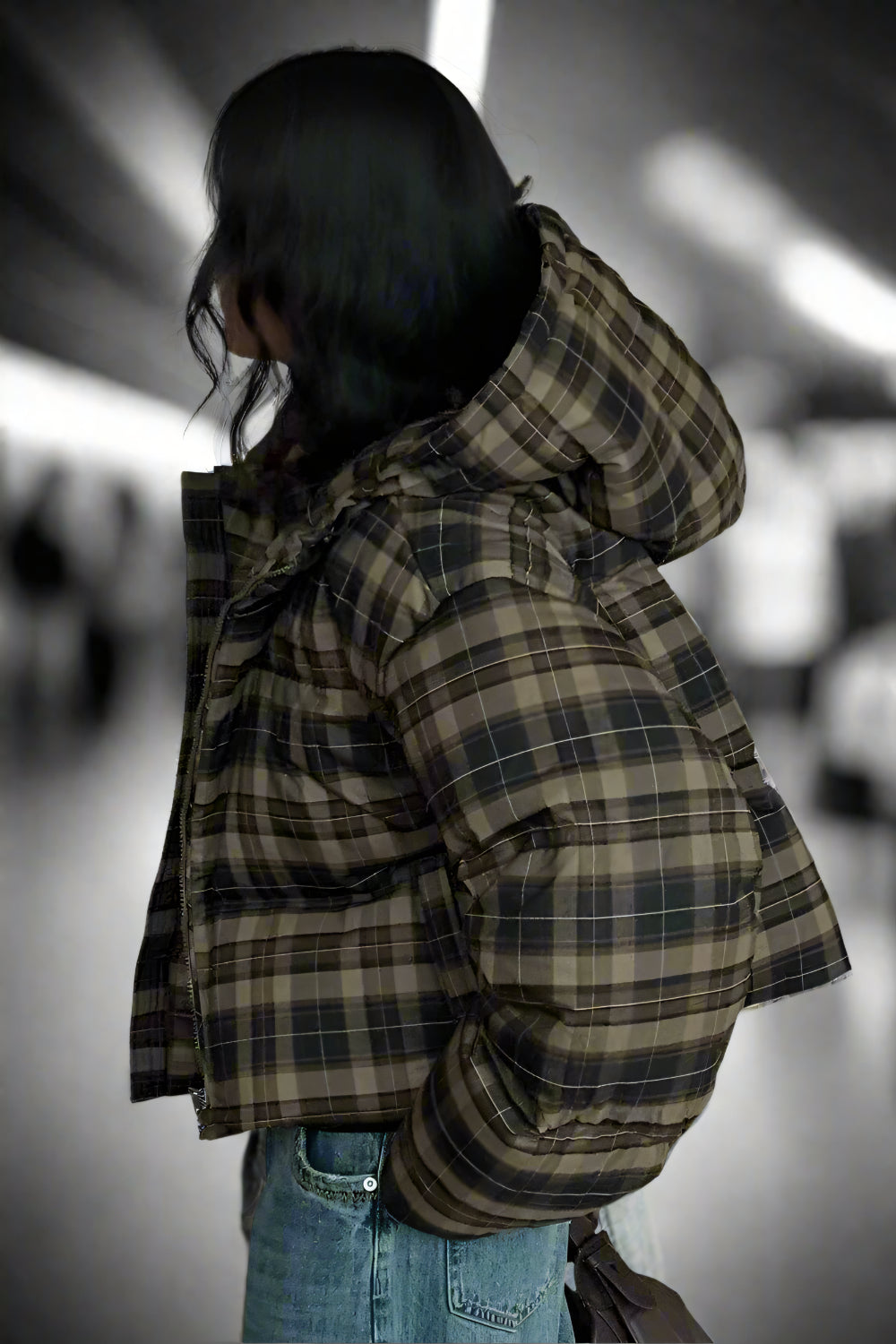 Hearthside Plaid Hooded Parka LAZERorange