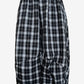 Shadow Plaid Wide-Leg Pants LAZERorange