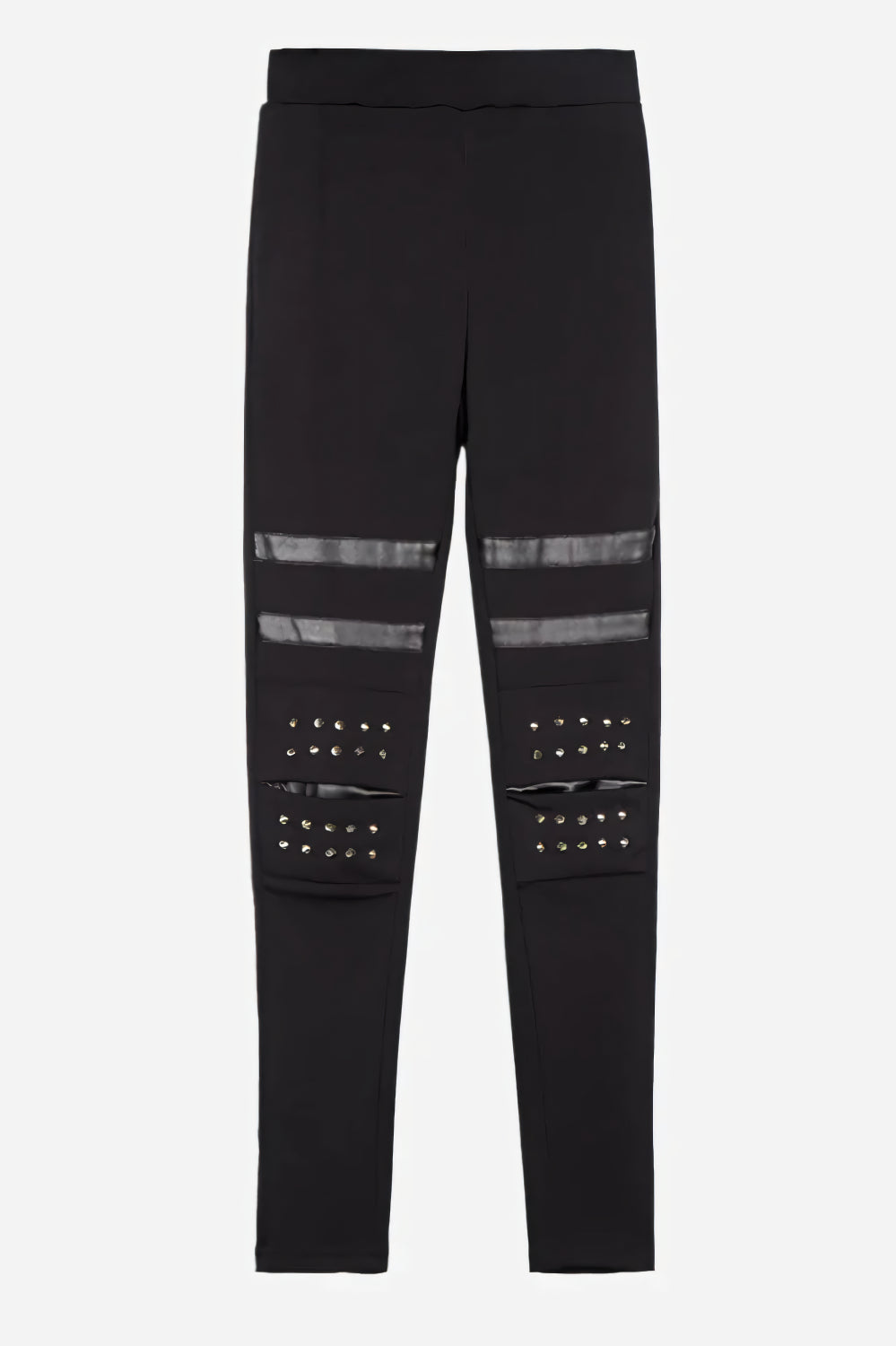 Noir Rivet Leggings LAZERorange