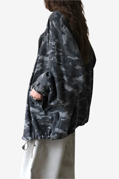 Wasteland Camo Stand Collar Jacket