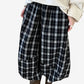 Shadow Plaid Wide-Leg Pants LAZERorange