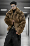 Urban Rogue Lush Fur Jacket LAZERorange