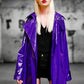 Violet Vandal Faux Leather Trench LAZERorange