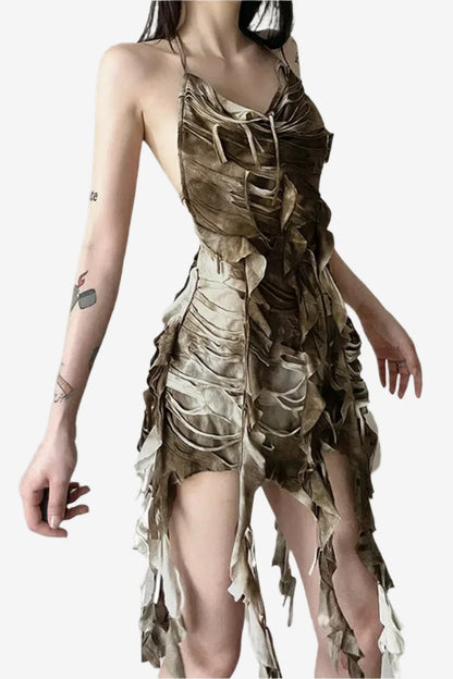 Wasteland Weave Distressed Mini Dress