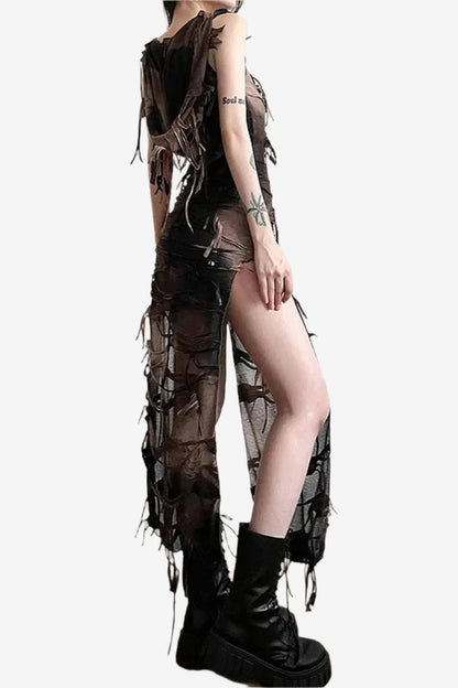 Wasteland Wander Hooded Dress