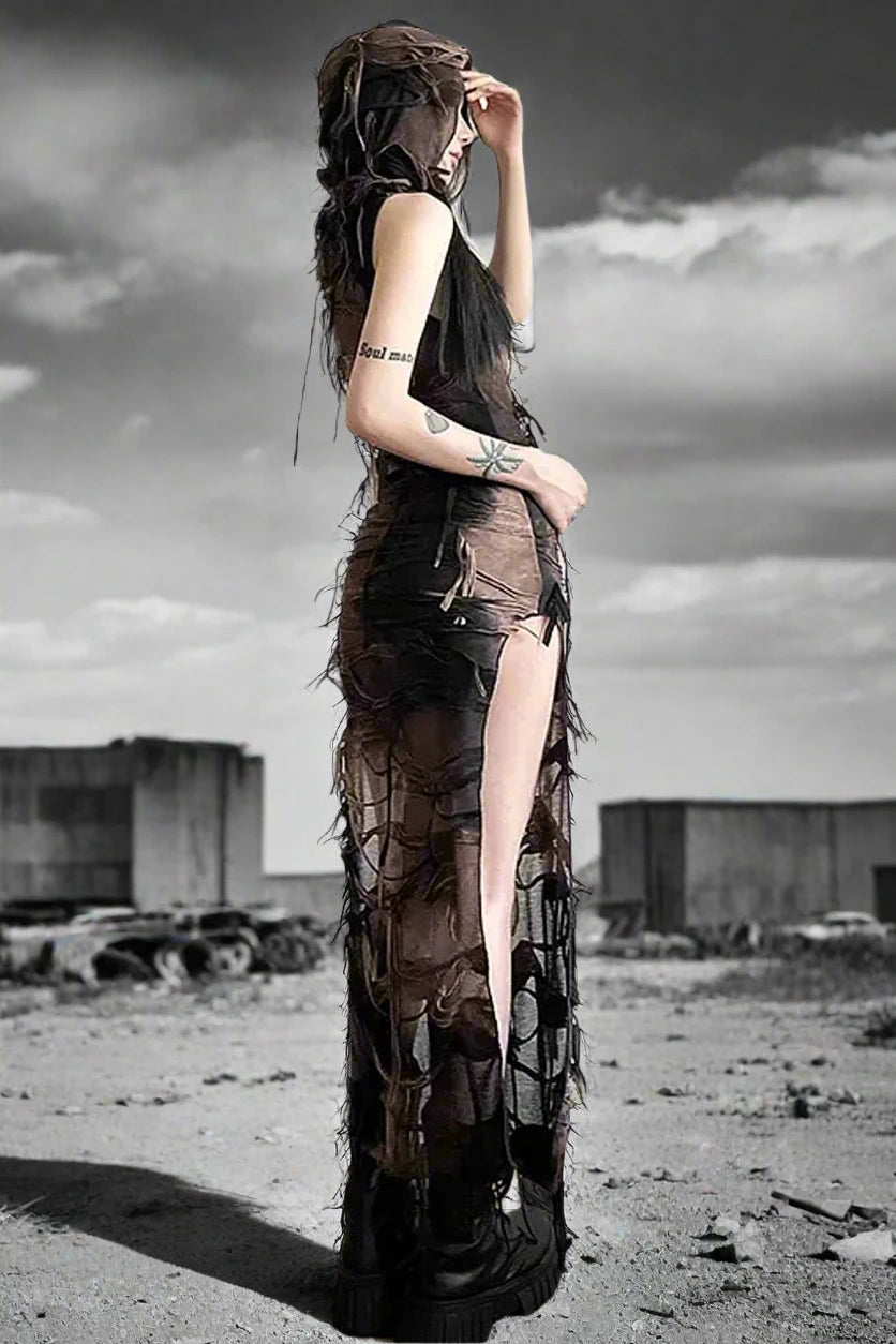 Wasteland Wander Hooded Dress