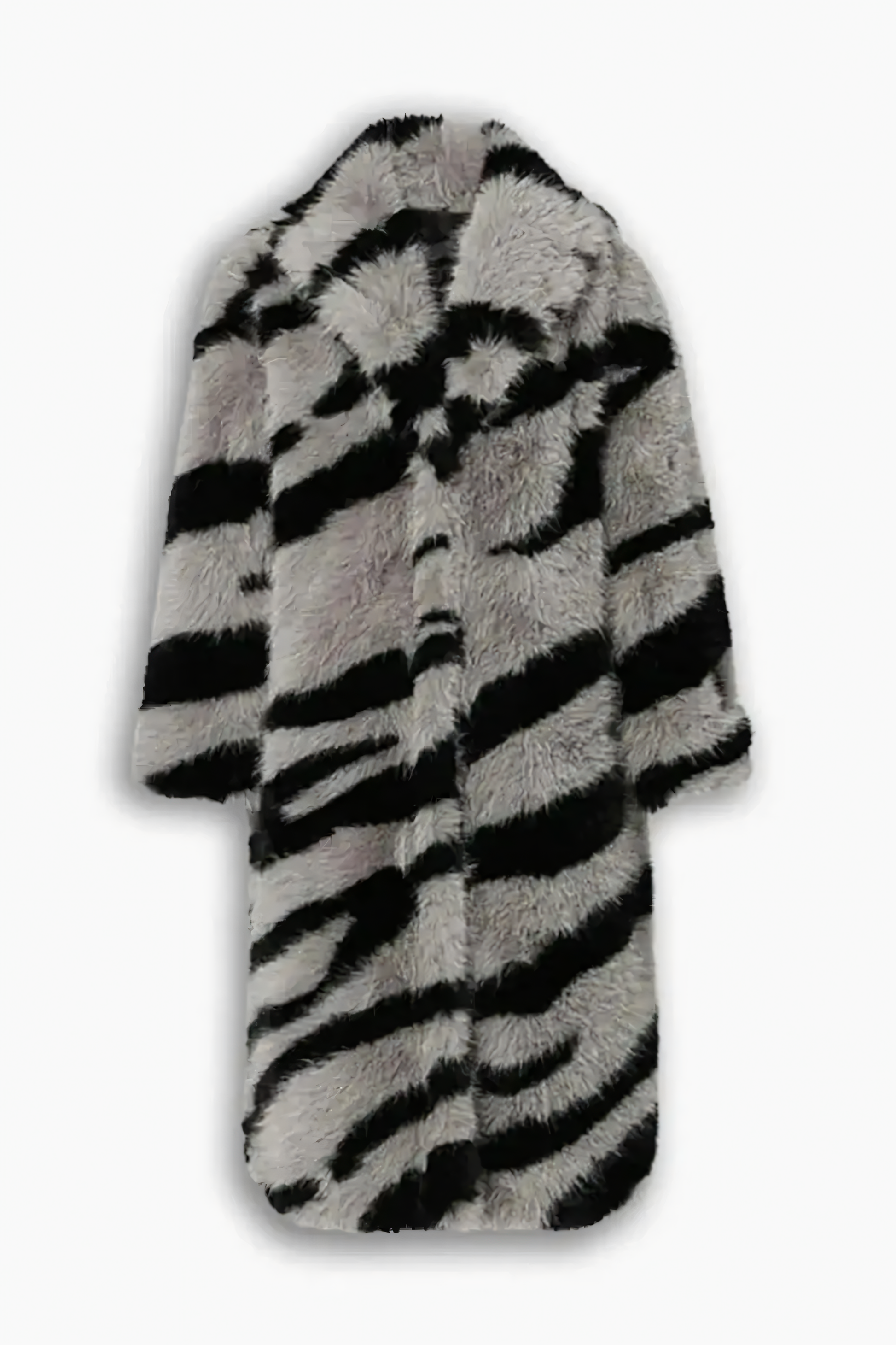 Zebra Luxe Fur Coat LAZERorange