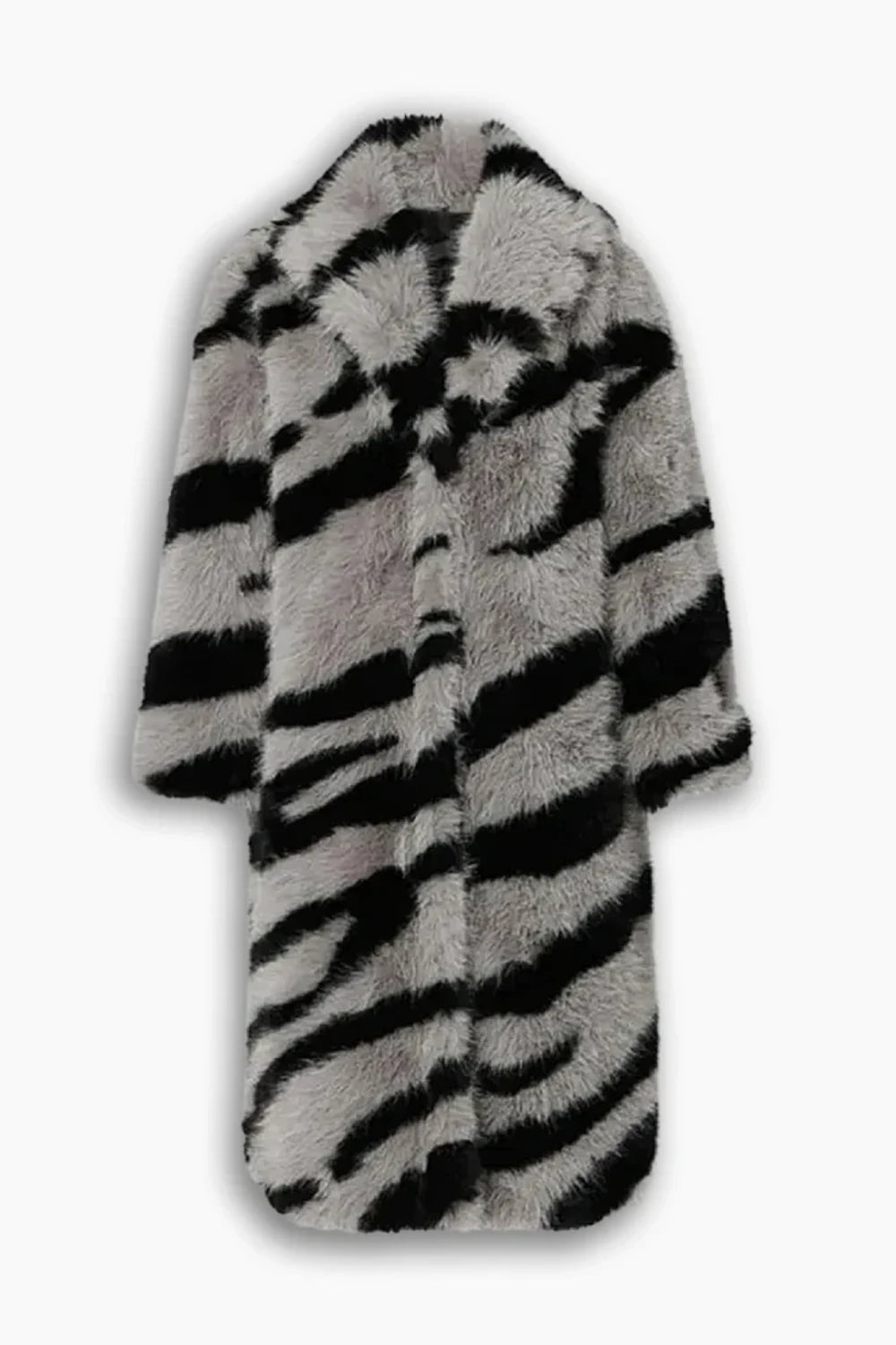 Zebra Luxe Fur Coat