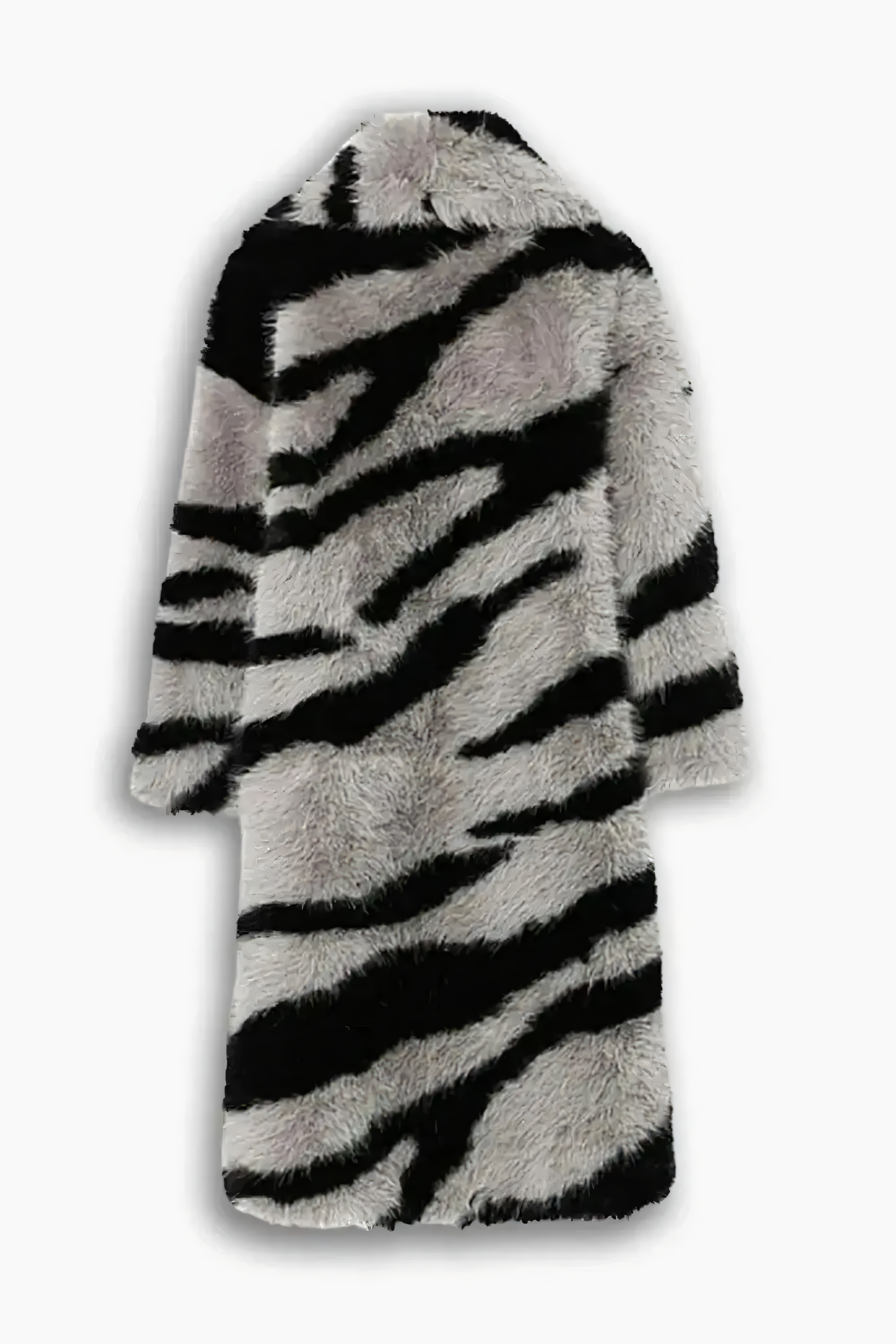 Zebra Luxe Fur Coat LAZERorange