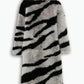 Zebra Luxe Fur Coat LAZERorange
