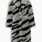 Zebra Luxe Fur Coat LAZERorange