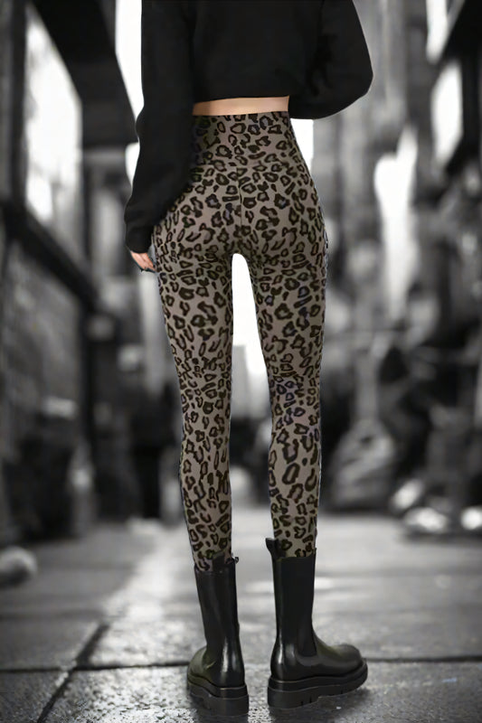 Leopard Thermo-Luxe Leggings LAZERorange