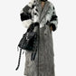 Eclipse Spliced Fur Coat LAZERorange.com