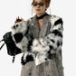 Eclipse Spliced Fur Coat LAZERorange.com