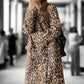 Savanna Luxe Leopard Coat LAZERorange