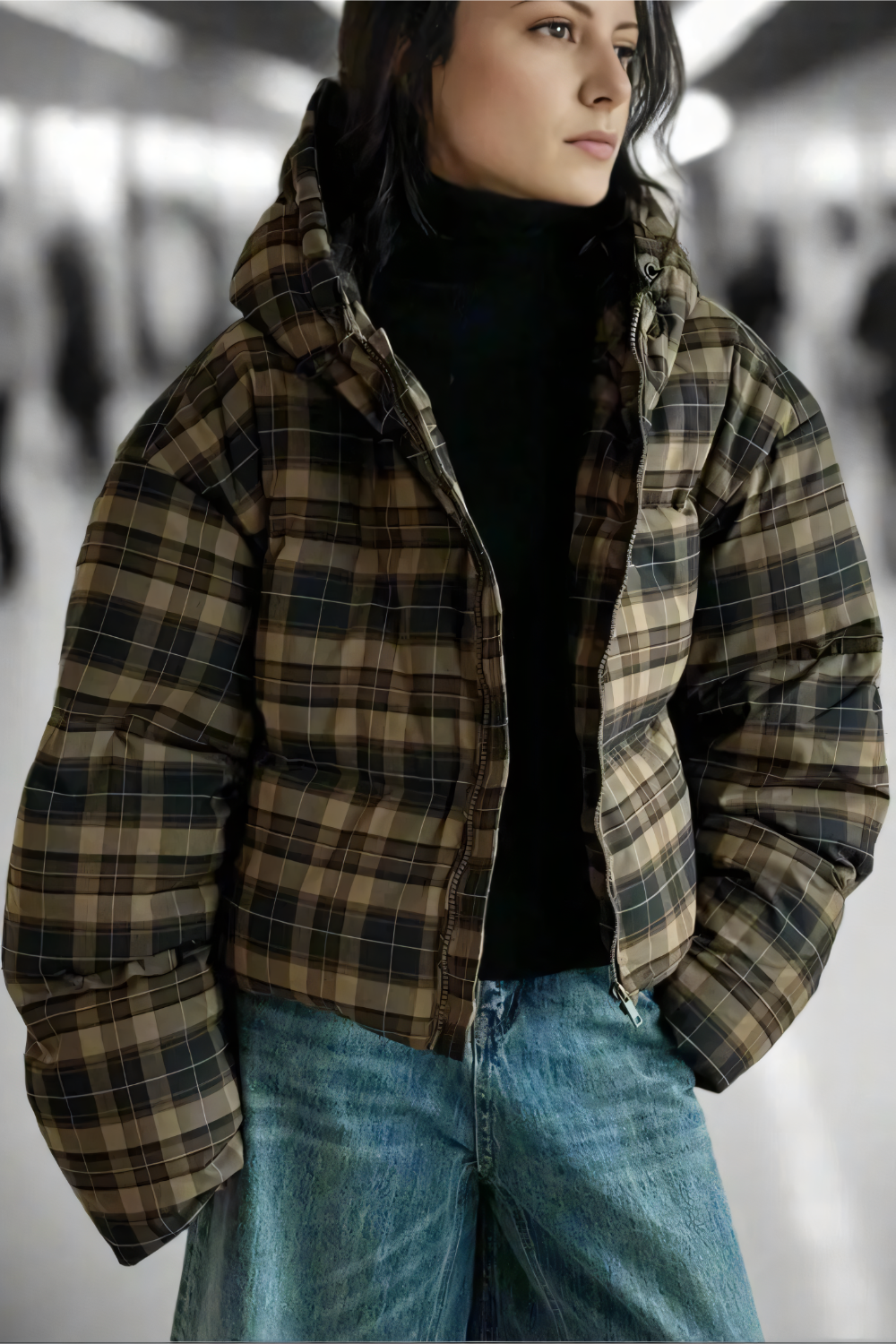 Hearthside Plaid Hooded Parka