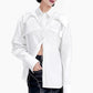 Sculpted Edge White Blouse - LAZERorange